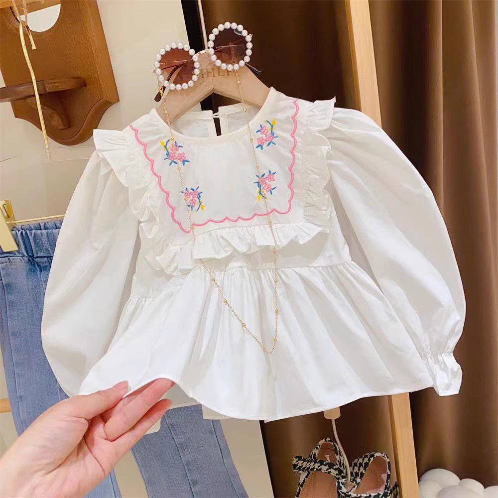 (LOLI-JKT) BS- 464 SETELAN ANAK IMPORT BORDIR DADA SIZE 100-140