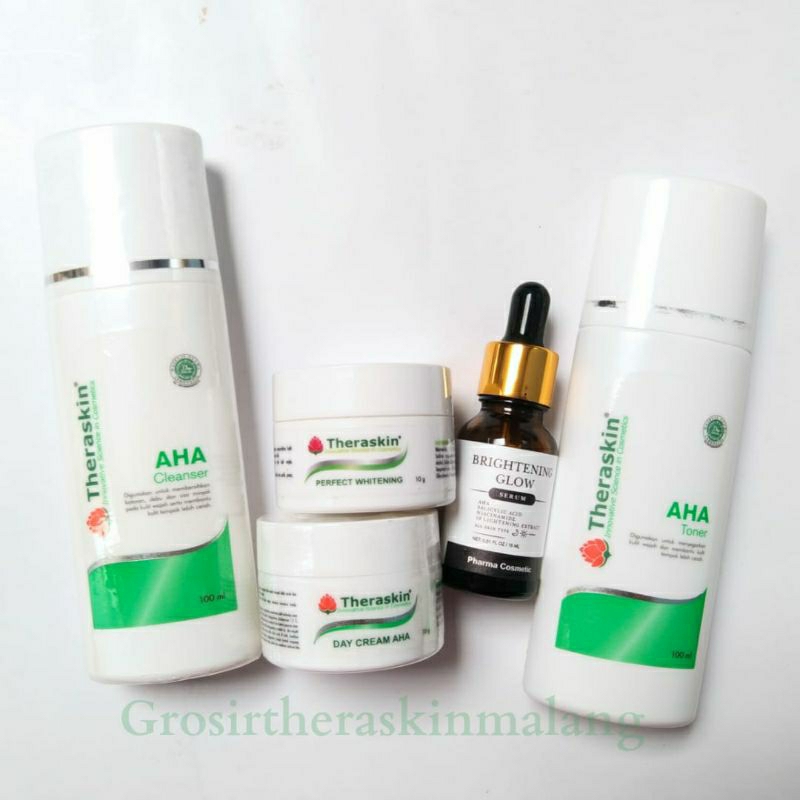 THERASKIN PAKET AHA PERFECT WHITENING + SERUM BRIGHTENING GLOW