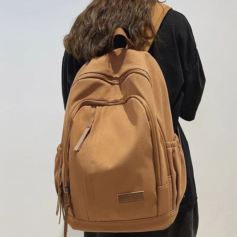 Backpack style tas sekolah ransel Pria Wanita Pull Lapis