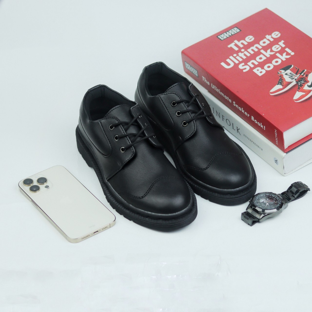 Dr Walkers Sepatu boots Pria Semi Formal Casual Rush Carlos Fuul Black