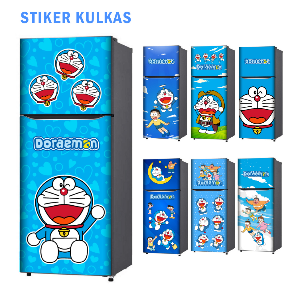 Stiker Kulkas 1 Pintu dan Sticker Kulkas 2 pintu Kartun Kucing