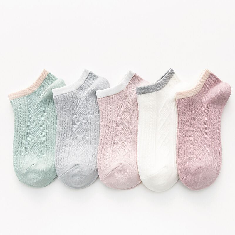 IMPORT Kaos Kaki Wanita Dewasa Remaja Polos / Kaos Kaki Pendek Semata Kaki Korea Sock