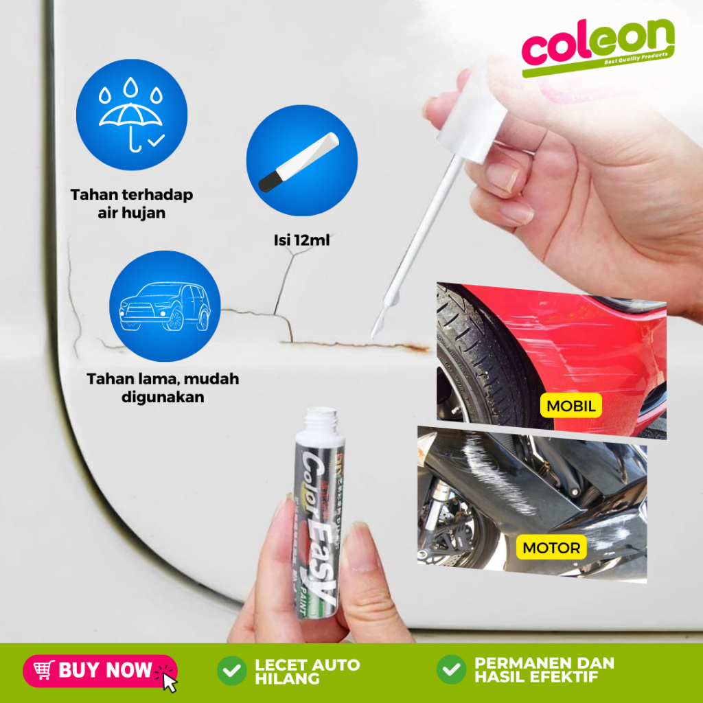 Color Easy Spidol Penghilang Baret Lecet Magic Remover Cat Motor Mobil Scratch Repair Koreksi Body  Marker Fix It Like A Pro Permanen Metalic Glossy