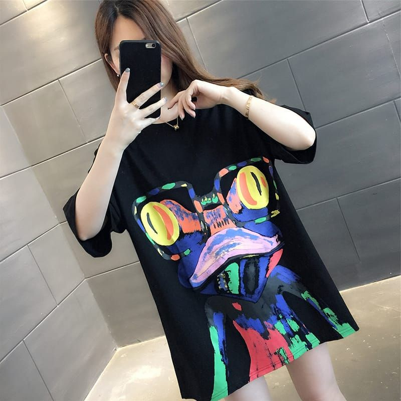 Kaos wanita kodok oversize