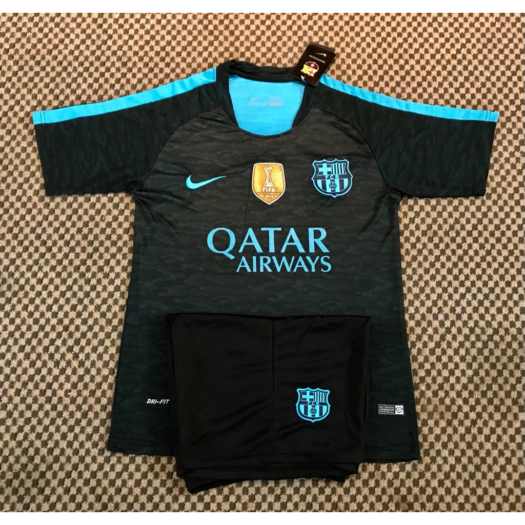 SETELAN JERSEY BOLA BARCA RETRO GRADE ORI IMPORT