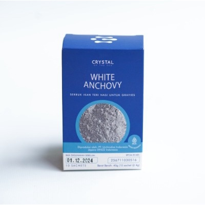 Crystal of the Sea - (1 Box of 10 Sachets) Shrimp Powder / Brown Anchovy Powder / White Anchovy Powder