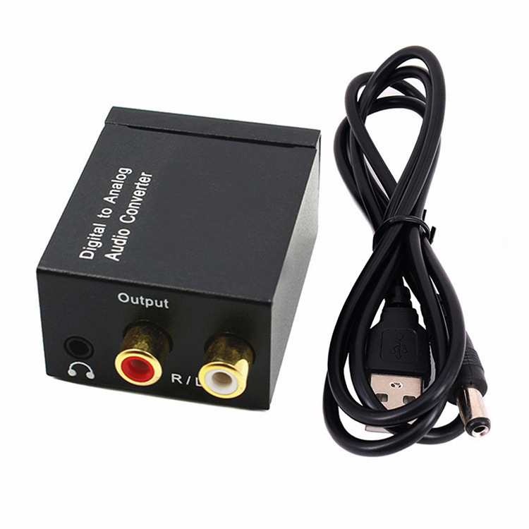 YUN Mall Baru Digital Audio Ke Analog Coaxial/Toslink Ke Analog/RCA Konverter Sumbu Optik Digital Ke Analog 3.5mm Audio Converter/Modul Converter Audio Optical Toslink Coaxial Digital to Analog RCA