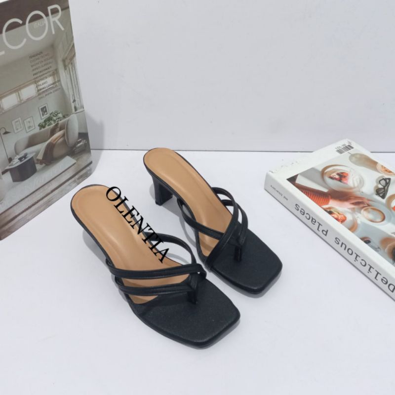 Sendal heels wanita hak 5cm AL 06