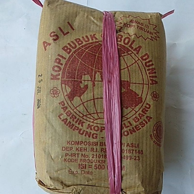 

kopi bola dunia lampung 500gr asli kopi lampung halus murni.