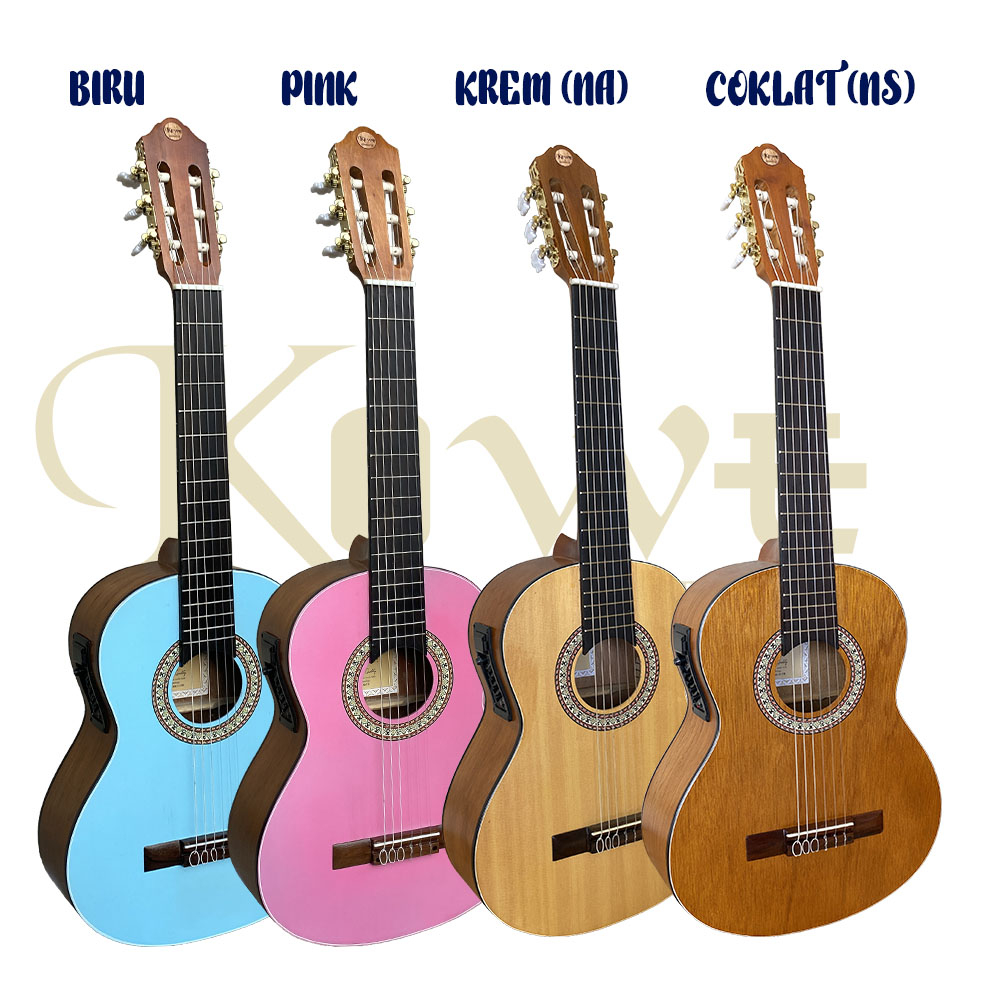 Gitar Clasic 3/4 Merk KOWE Akustik Elektrik 7545r ORIGINAL Product