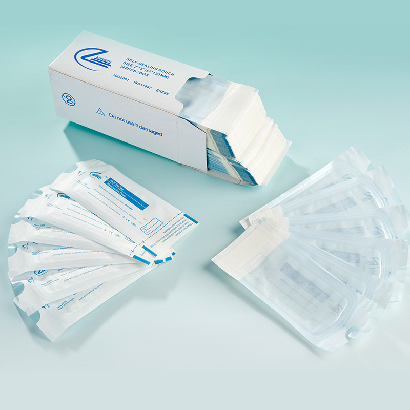 200pcs Sterile Pouch Sterilization Pouch Medipouch Medipack 9x26cm Kantong Seal Sterilisasi Alat