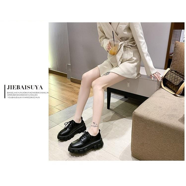 GROSIRTAS LV0259 Sepatu Boots Oxford Shoes Wanita Sepatu Docmart Wanita