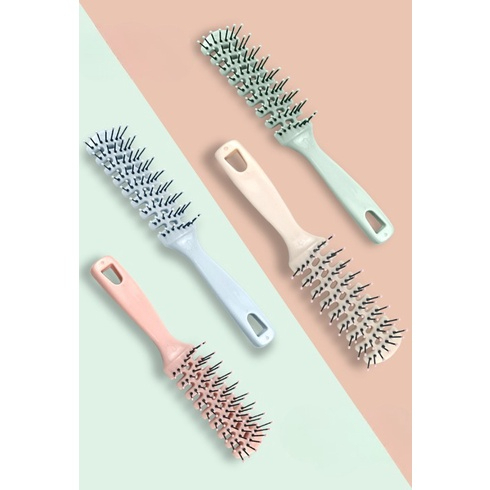 Sisir Styler Vented Brush Impor Sisir Pelurus Rambut Setengah Blow