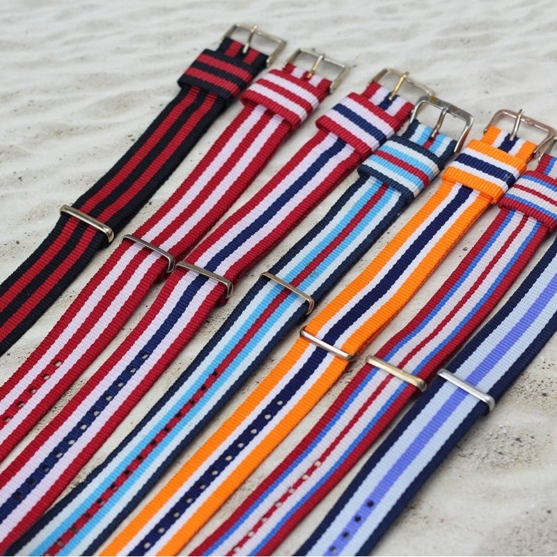 strap tali jam tangan parasut 20mm tali jam tangan kanvas parasut tali jam tangan kain kanvas