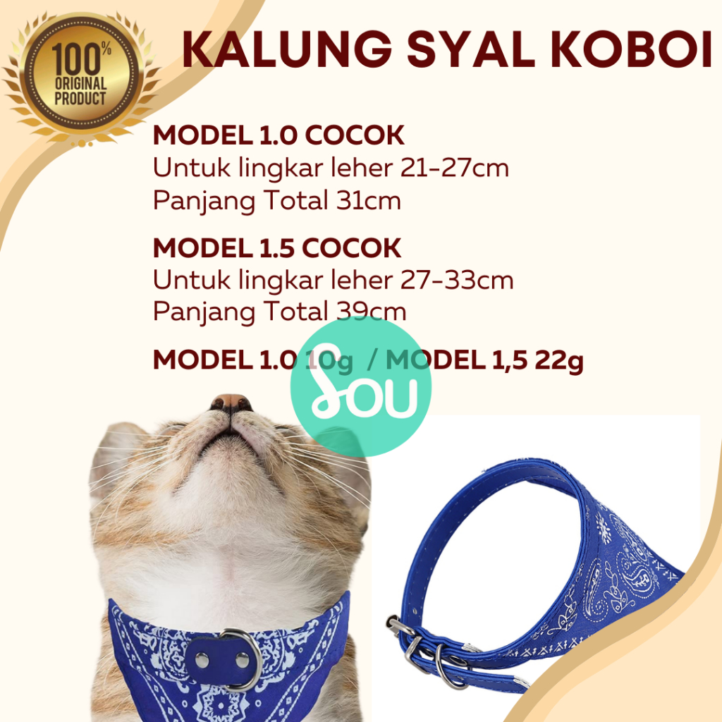 Kalung Kucing syal Anjing Koboi Bentuk Segitiga Syal Kucing Motif Vintage Ukuran Dapat di Sesuaikan