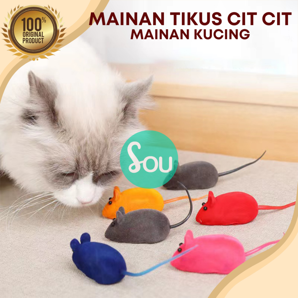 Mainan Tikus Kucing Cat Toys Bunyi Cit Cit Lucu