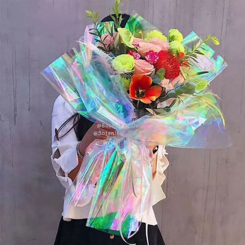Kertas Buket Cellophane Hologram