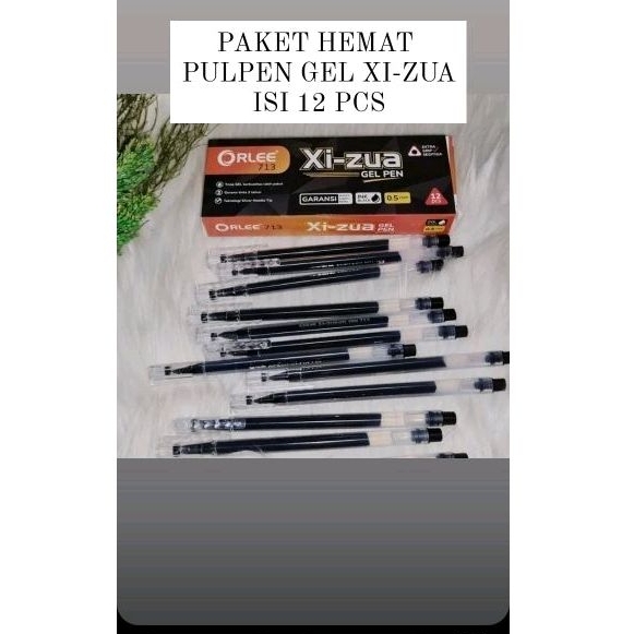 

PAKET HEMAT PULPEN GEL XI ZUA ORLEE ISI 12 PCS/ATK/PULPEN GEL