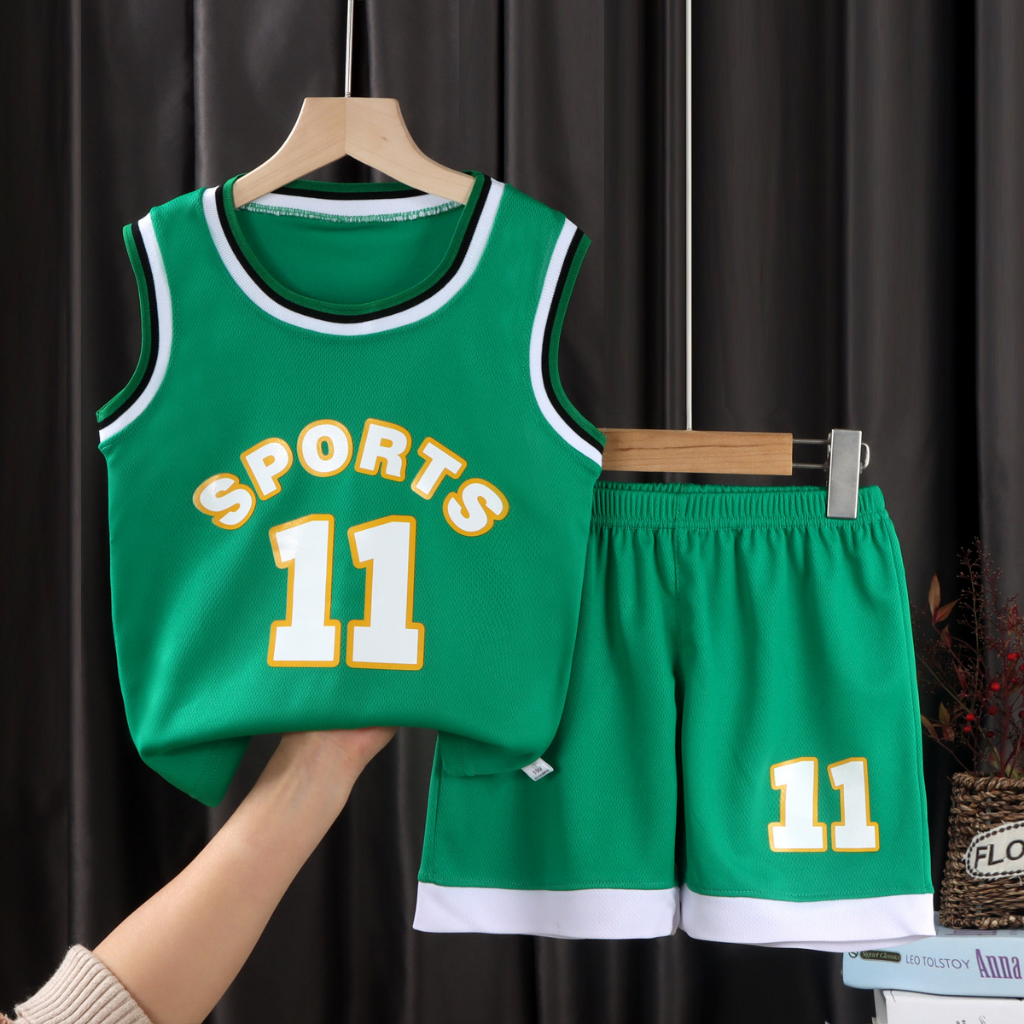 ByKiddos - Jersey Premiun Anak Tanpa lengan  / Baju Basket Anak / Baju Olahraga Anak / Setelan Olahraga Anak Part 2