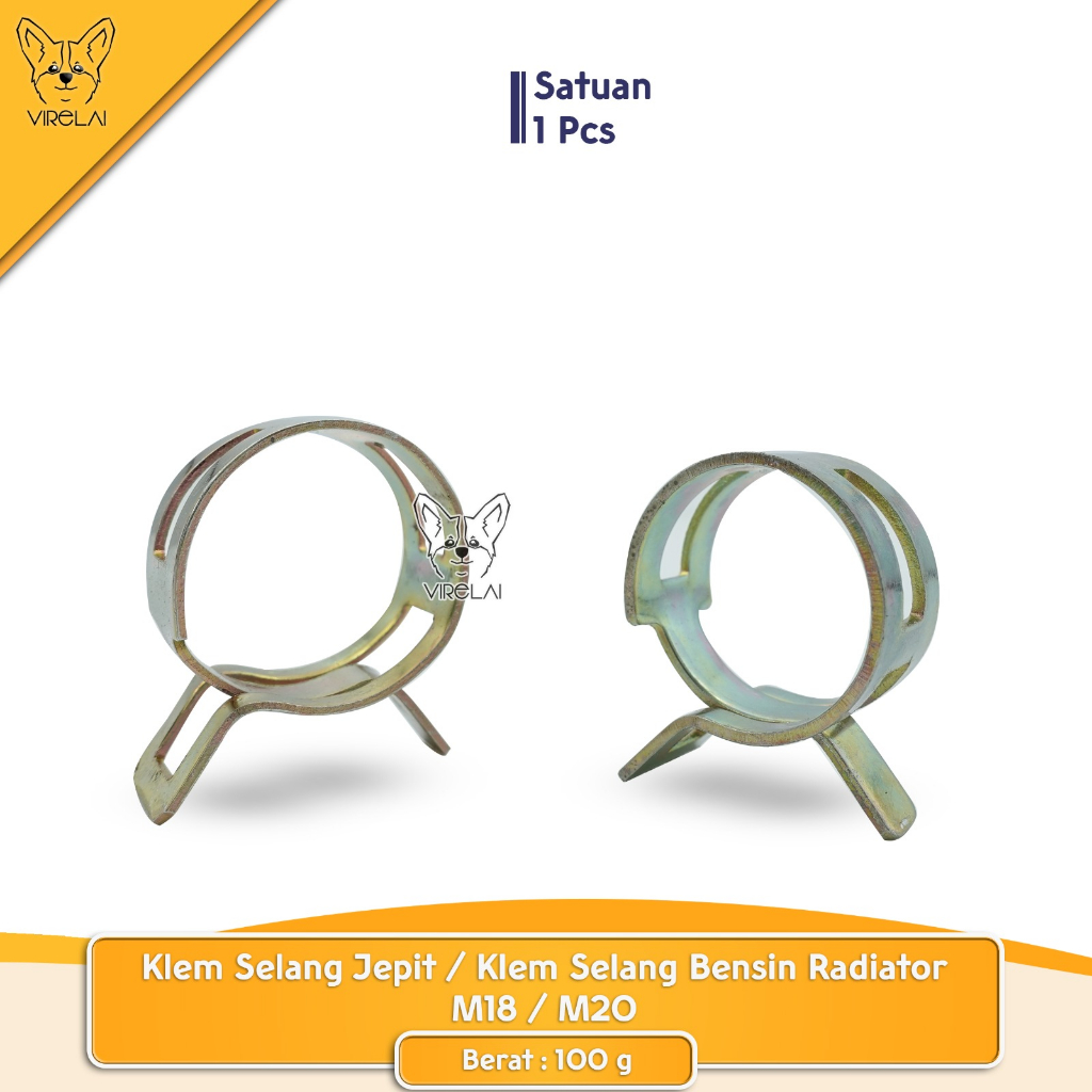 klem selang jepit / Klem Selang Bensin Radiator / Klem Selang Irigasi Taman M18 / m20 /  micro hose Xhose clamp /  Radiator Hose Clamp / Garden Irrigation Hose Clamp M18 / m20