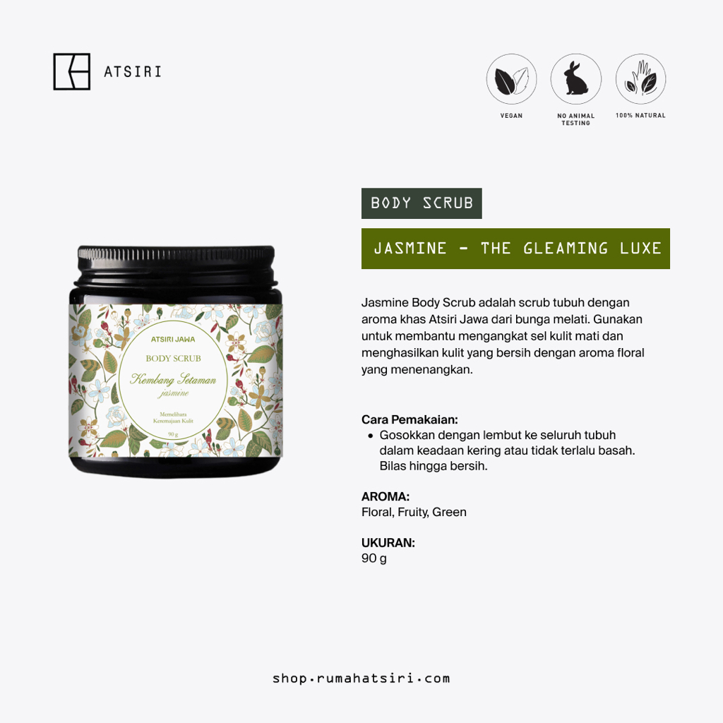 Kembang Setaman Jasmine - Body Scrub by Atsiri Jawa