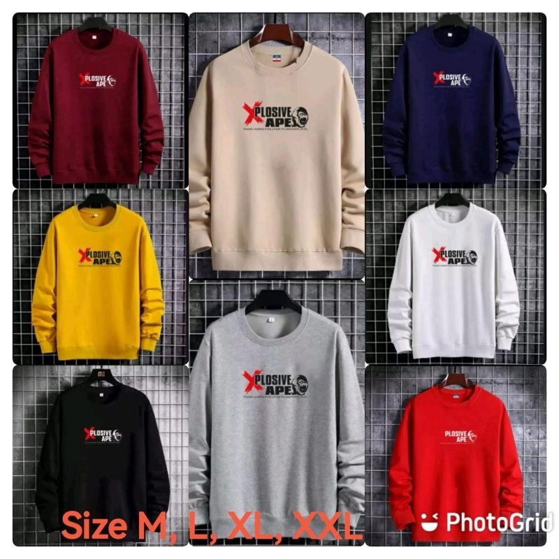 KAOS PRIA ( EXPLOSIVE ) BAJU DISTRO PRIA LENGAN PANJANG MODEL TERBARU