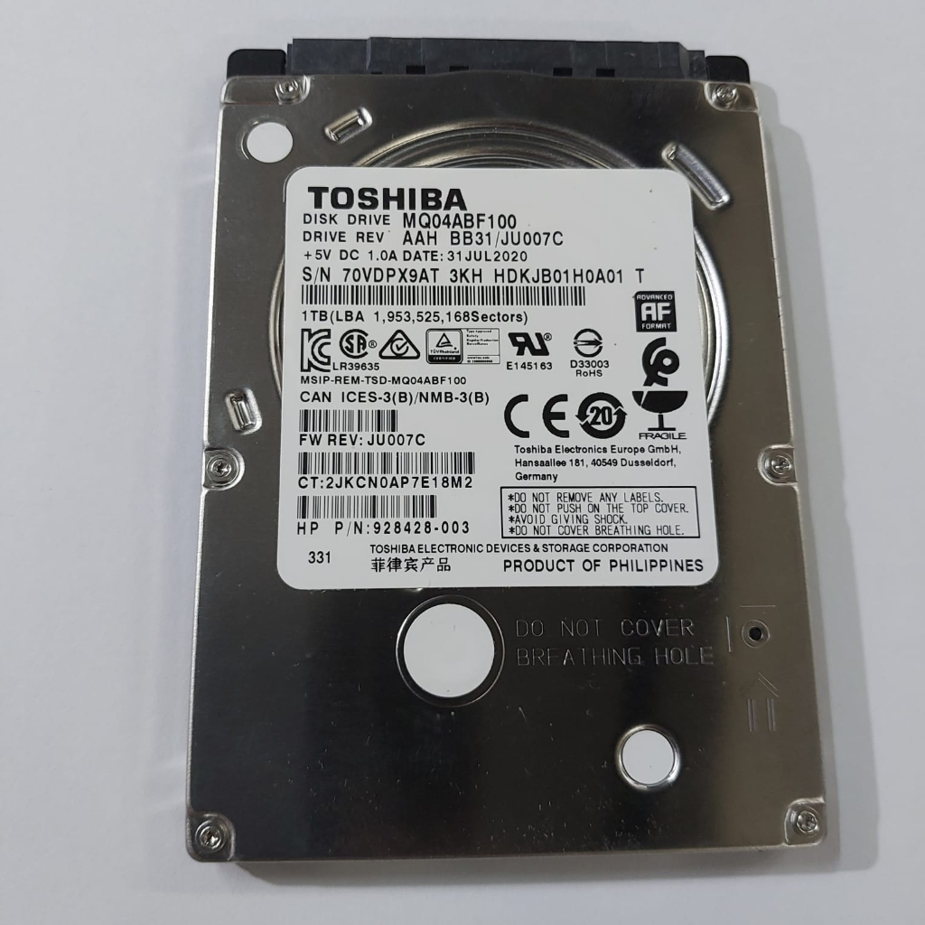 hdd hardisk 2,5inch toshiba 1tb sata