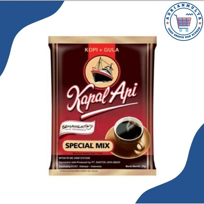 

Kopi Kapal Api Special Mix 25gram isi 10 sachet