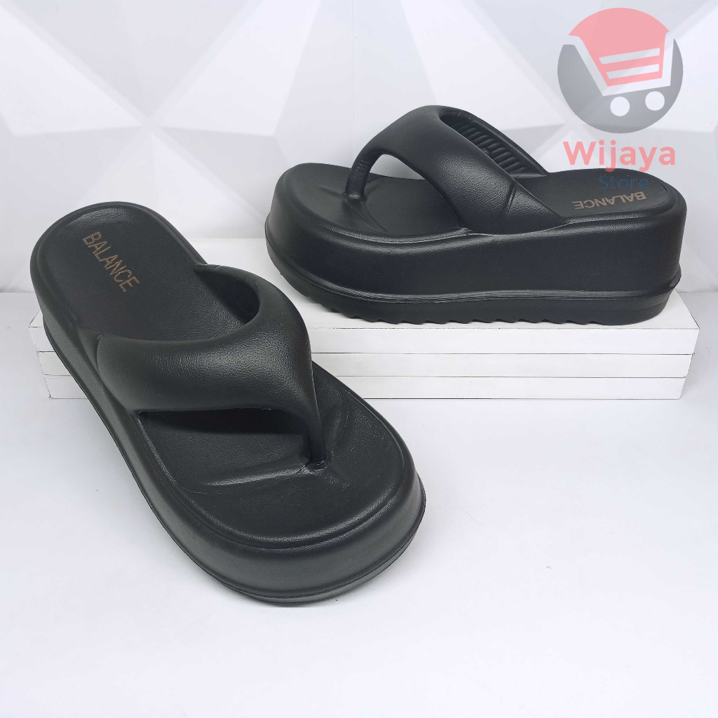 Sandal BALANCE 7628 Wedges Jepit Wanita Sendal Jepit Tebal Ringan Cewek Perempuan