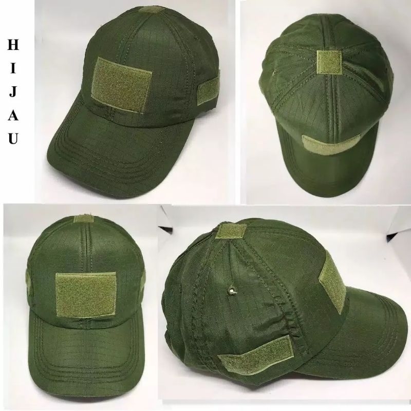 TOPI TACTICAL VELCRO PEREKAT RIPSTOP OUTDOOR LAPANGAN TOPI MILITER TOPI TACTICAL TOPI TNI