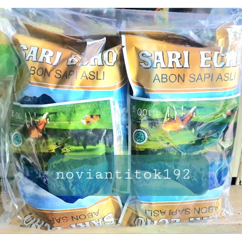 

ABON SAPI ASLI - SARI ECHO 100G/PACK ISI 10 BUNGKUS