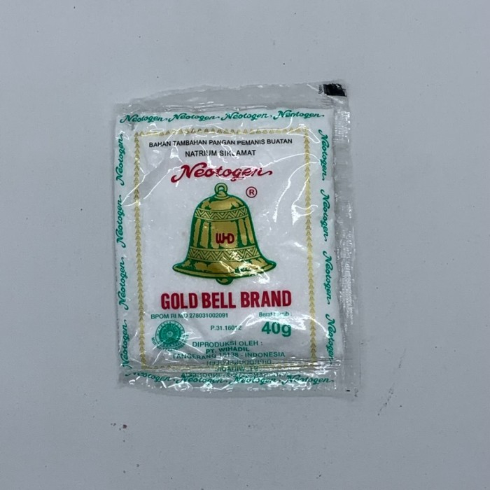 

PEMANIS BUATAN NATRIUM SIKLAMAT SARIMANIS BELL 40GR