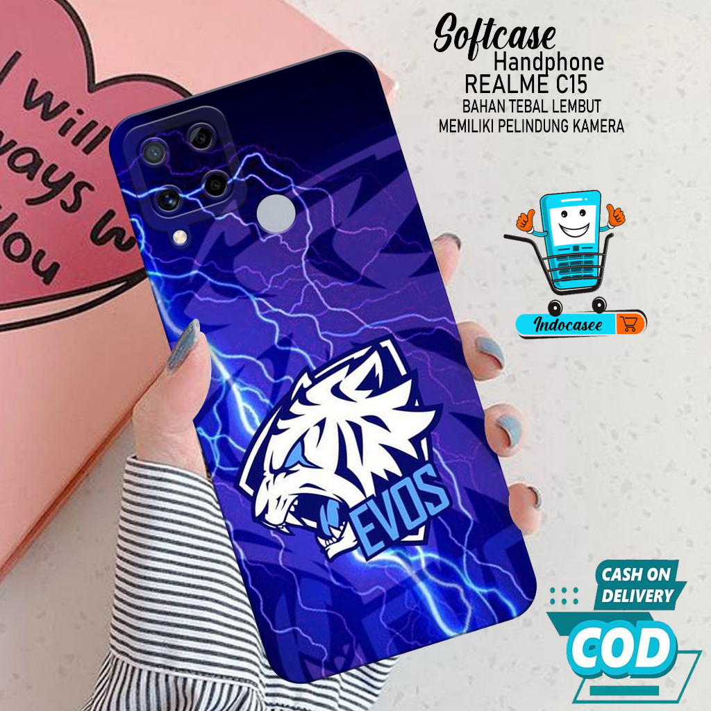 Case Hp Softcase Realme C15 Case Hp Realme C15 Silikon Hp Realme C15 Casing Realme C15 Motif Cartoon