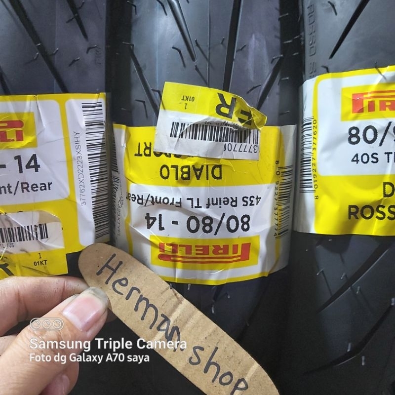 Ban pirelli diablo rosso sport 80/80-14 80 80 14 / 80/90-14 - Ban pirelli 80/80-14 80/90-14 diablo r