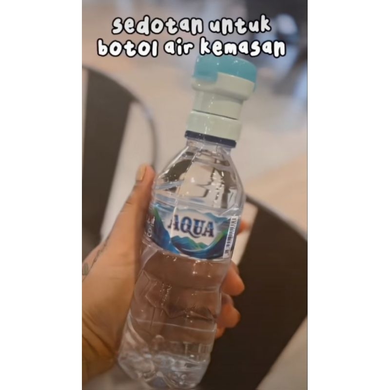 Tutup Botol Minum Flip Top Universal / Tutup Botol Minum Sedotan air Mineral Jus