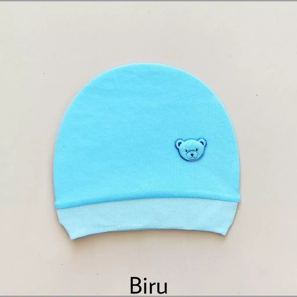 1 LUSIN (12 pcs) Topi bayi KUNCUNG halus lembut TERMURAH