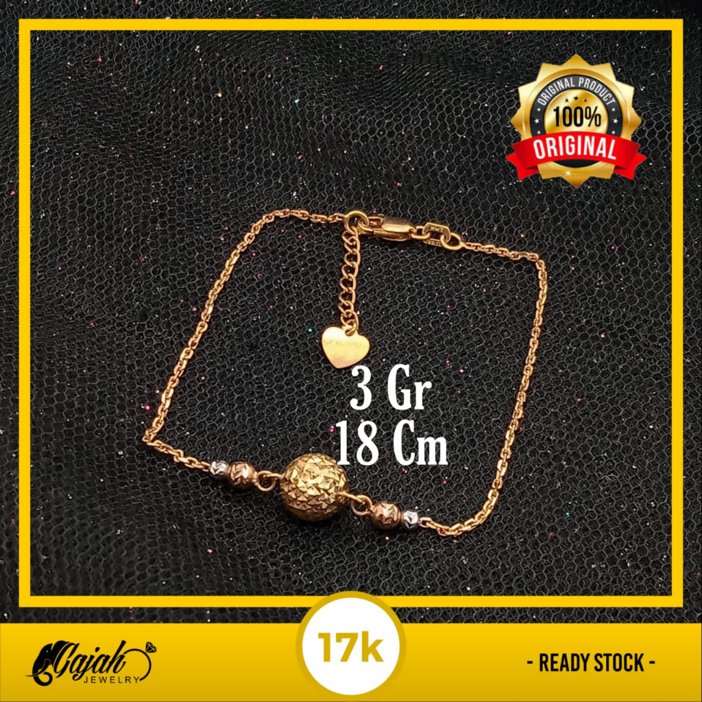 Gelang Emas 17K - 3 Gr Kadar 750 - 5341