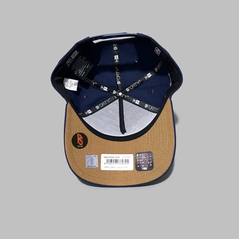 TOPI NEW ERA ORIGINAL A FRAME CHICAGO BULLS LIGHT NAVY BROWN