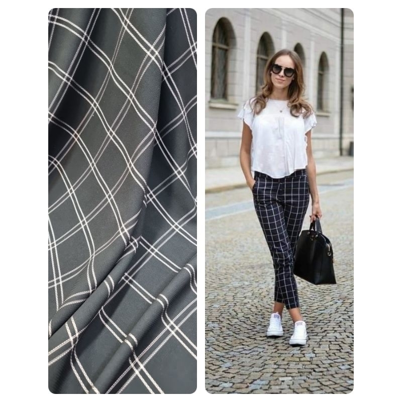crepe jetblack motif