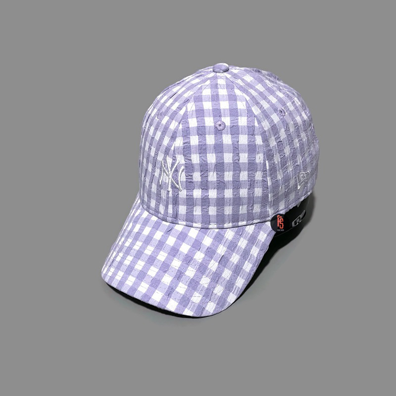 TOPI NEW ERA ORIGINAL 920 WOMEN GINGHAM NEW YORK YANKEES LILAC