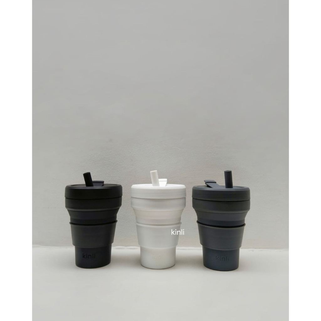 kinli collapsible silicone travel compact cup 16oz