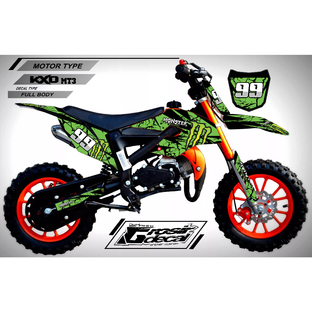 Striping Sticker Mini Trail KXD 50cc Full body Bebas Reques