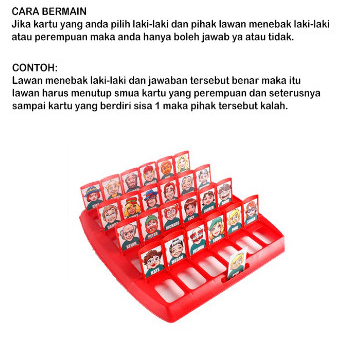 Mainan Tebak Gambar TebakTebakan Orang Permainan Papan Board Game
