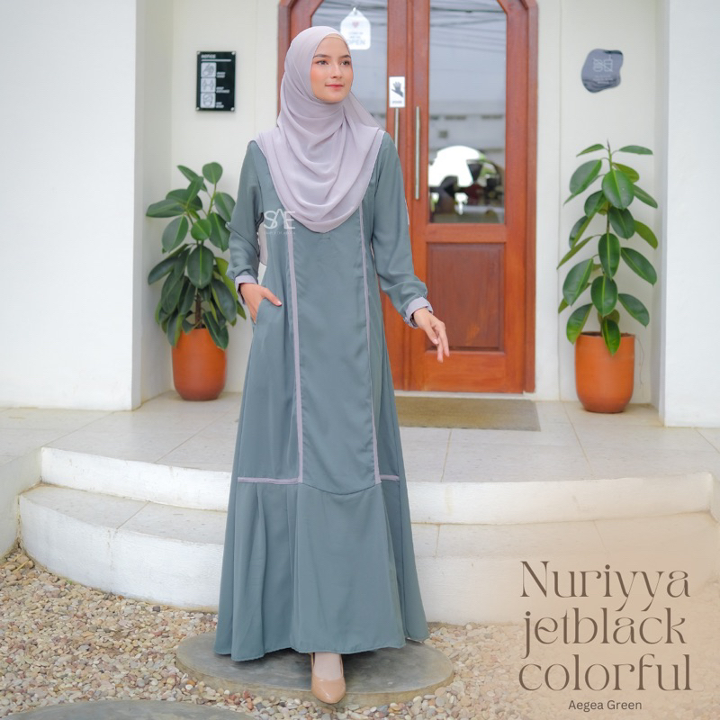 GAMIS NURIYYA JETBLACK COLORFUL BY SIMPLY OF AEGEA SAE