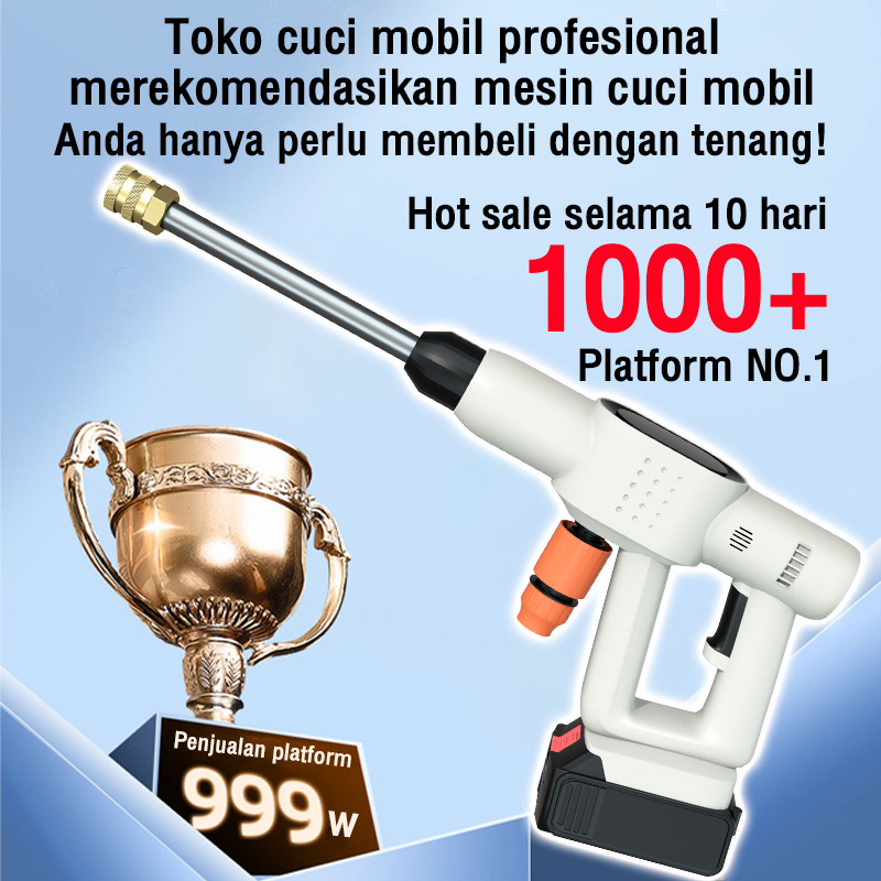 REAIM【COD】jet cleaner mesin cuci mobil (Motor tembaga murni) alat cuci motor 299V alat cuci mobil 120bar alat cuci mobil portable tekanan tinggi selang 5m set peralatan lengkap