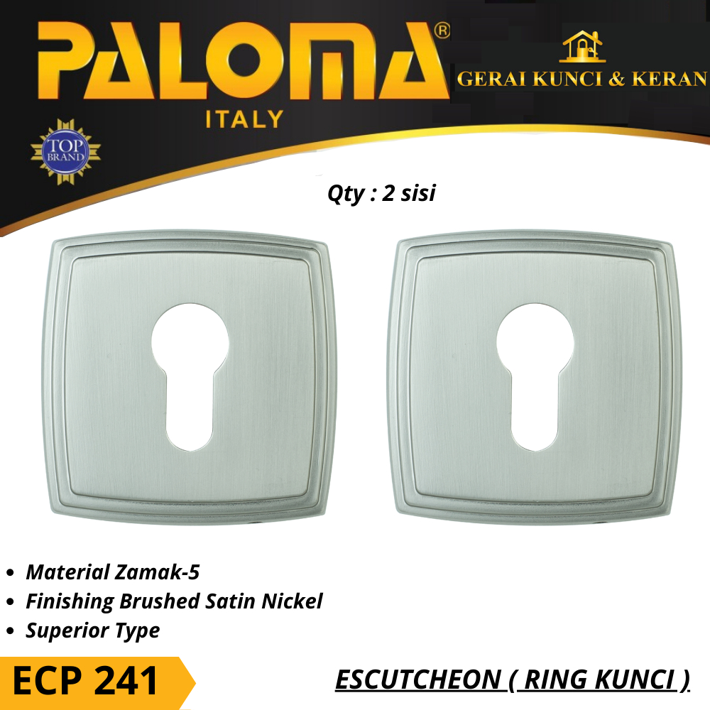 PALOMA ECP 241 RING KUNCI ESCUTCHEON SUPERIOR BSN COVER TUTUP CYLINDER KUNCI