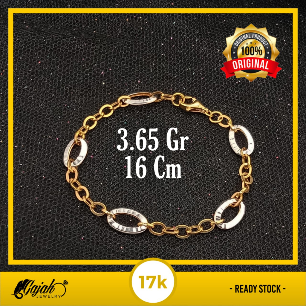 Gelang Emas 17K - 3.65 Gr Kadar 750 - 5356