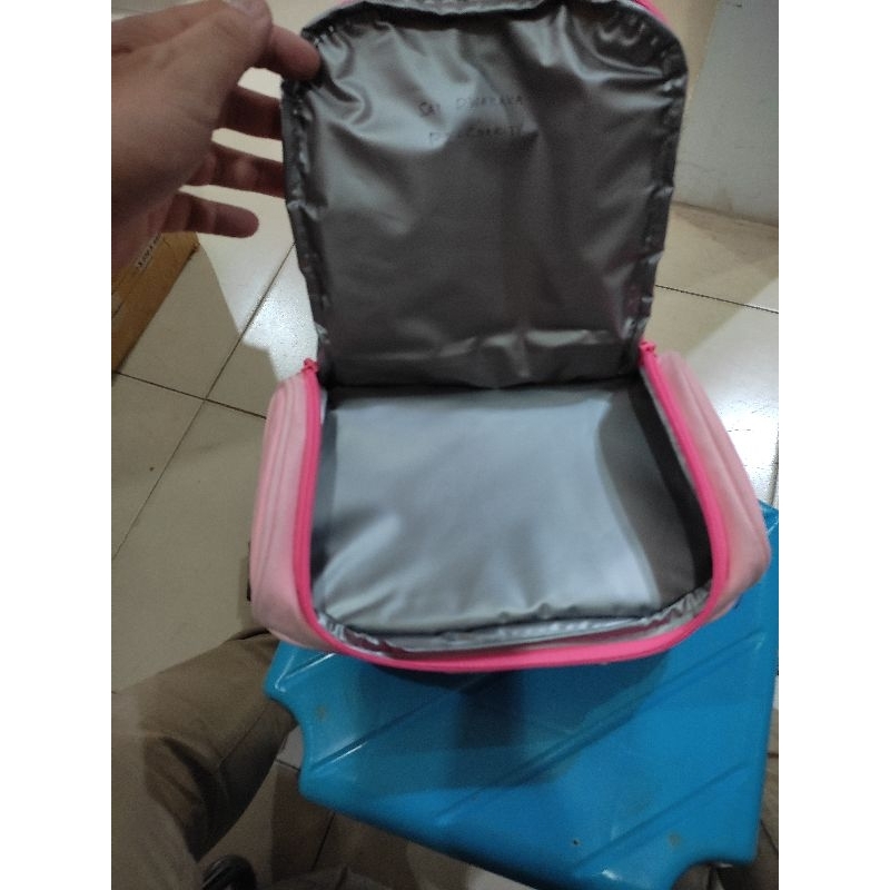 tas bekal/ lunch bag smiggle flamingo