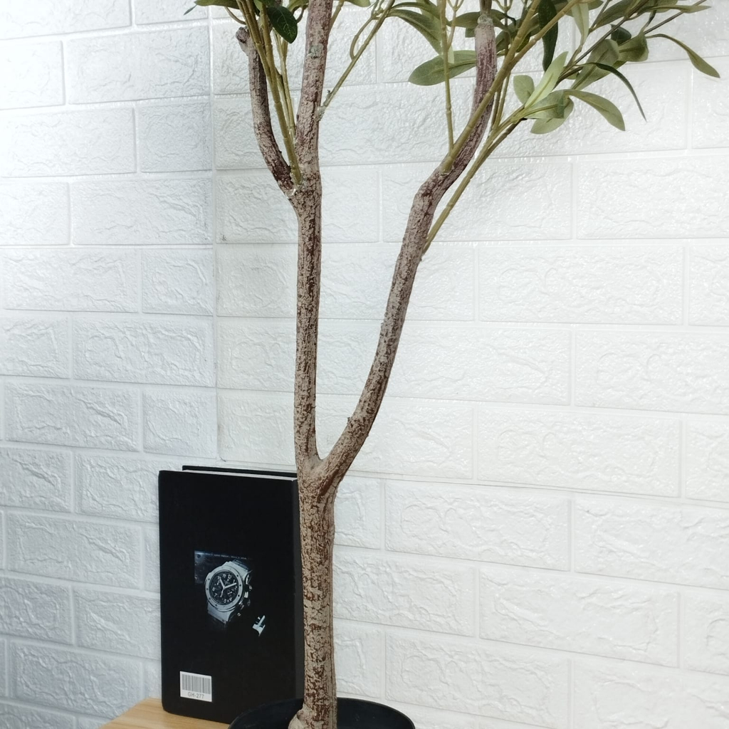 Azgalery / Tanaman Hias Artifical Jumbo Hiasan Sudut Rumah Olive Tree Plants Artifical Import Dekorasi Rumah Cafe Aesthetic PBP174