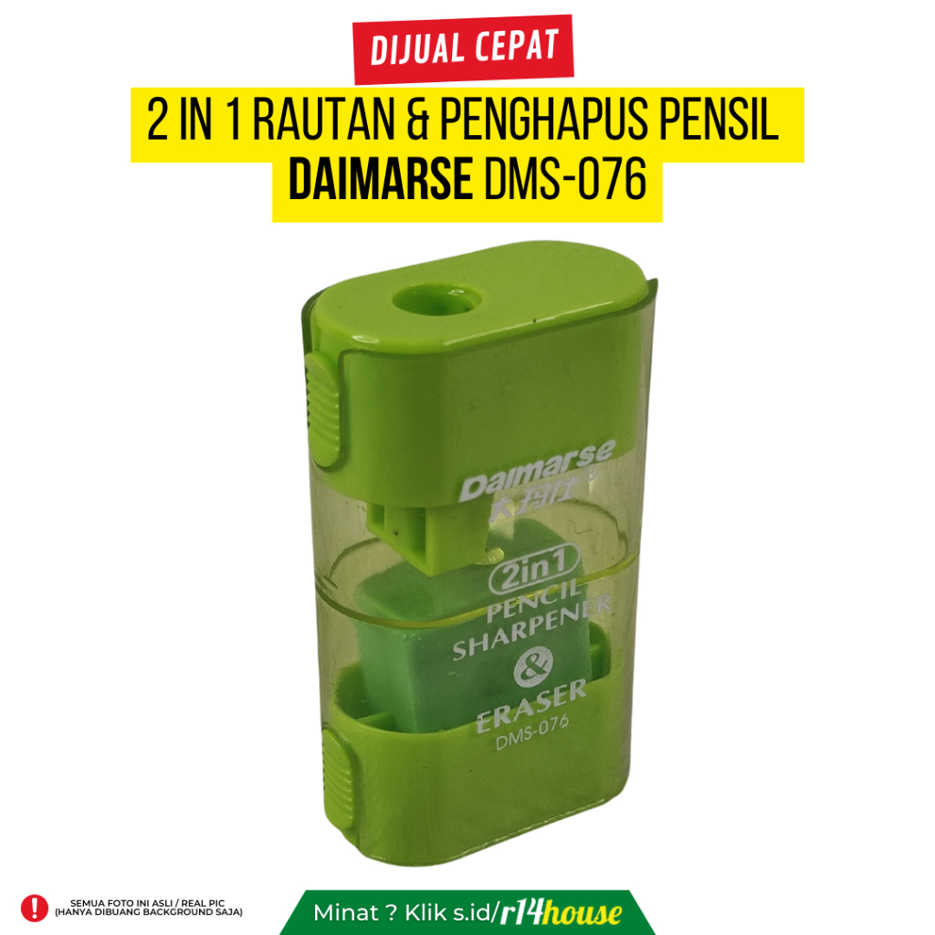 

2 IN 1 RAUTAN & PENGHAPUS PENSIL DAIMARSE DMS-076